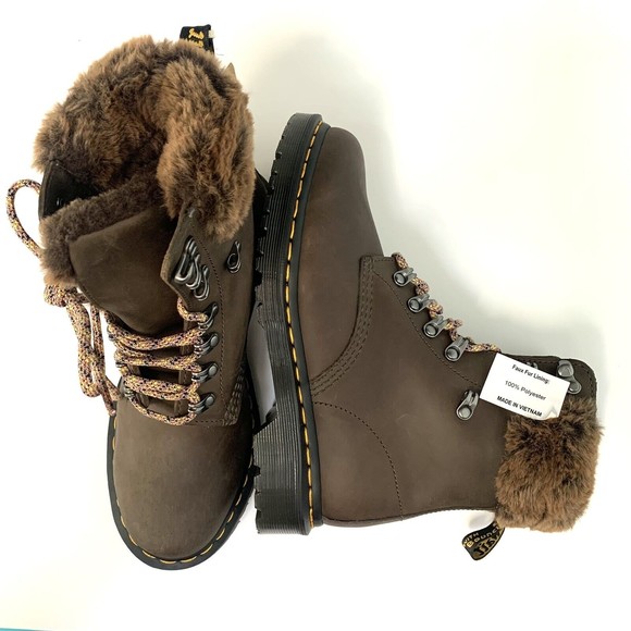 dr. martens Shoes - Dr. Martens Womens 1460 Serena Wyoming Boot Size 7 Doc Martens Faux Fur